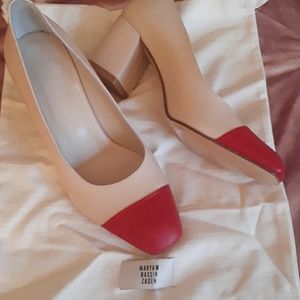 Beautiful pair of designer shoes.